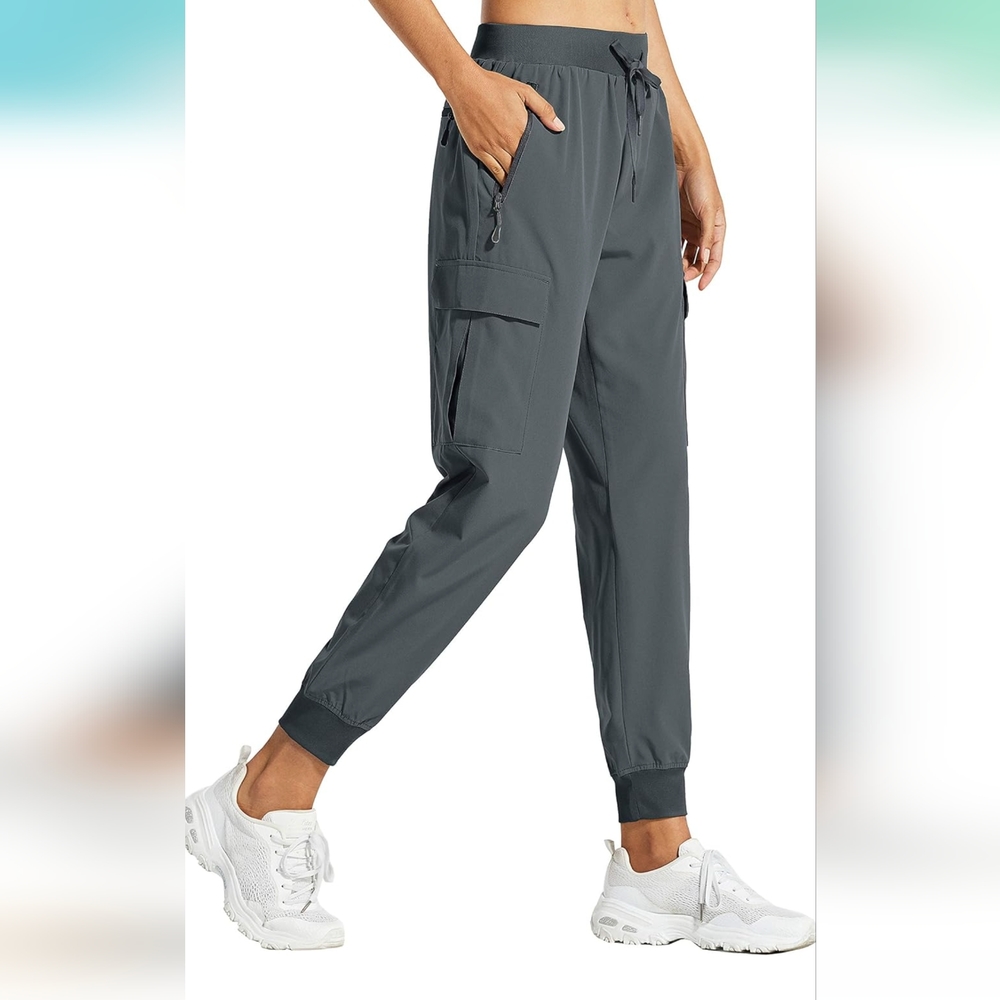Libin Women's Cargo Joggers Lightweight Quick Dry Hiking Pants Athletic Size XL